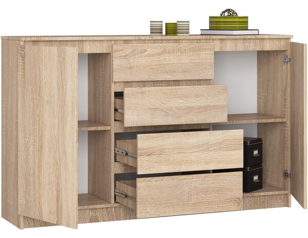 Ak furniture Komoda Tove K 160 cm dub sonoma