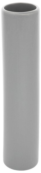 Keramická váza Tube, 5 x 24 x 5 cm, sivá