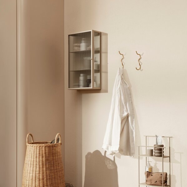 Nástenná skrinka Haze Tall, Brushed Stainless Steel – Ferm Living