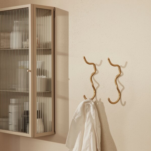 Nástenná skrinka Haze Tall, Brushed Stainless Steel – Ferm Living