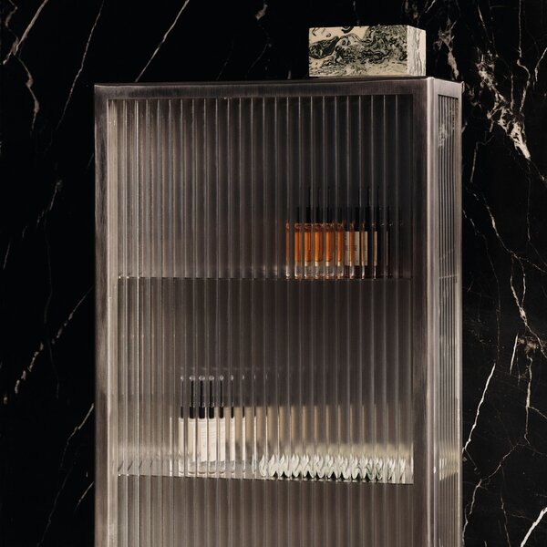 Nástenná skrinka Haze Tall, Brushed Stainless Steel – Ferm Living