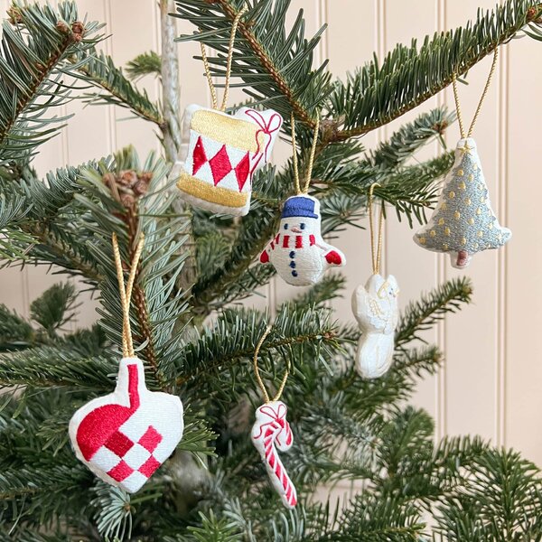 Vyšívaná vianočná ozdoba Nutcracker –⁠⁠⁠⁠⁠⁠ set 3 ks