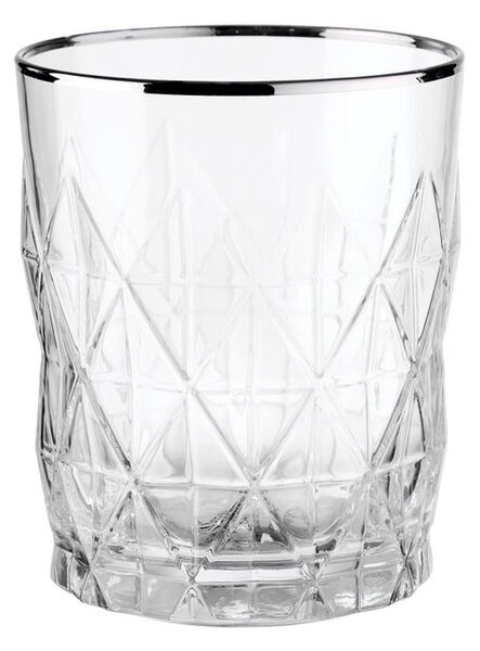 UPSCALE ATLANTIS Sada pohárov na vodu 345 ml 6 ks - strieborná