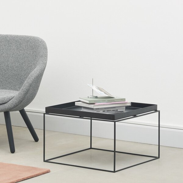 Odkladací stolík Tray S, Black – HAY