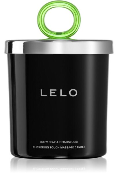 Lelo Flickering Touch Massage Candle masážna sviečka Snow Pear & Cedarwood 150 g