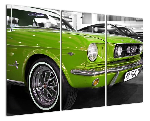 Zelené auto - obraz (Obraz 120x80cm)