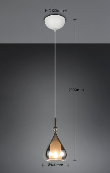 Trio T349400157 závesné stropné svietidlo ALDEA | 10W E14 | na lanku | žltá | biela