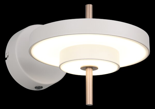Trio T240270176 LED nástenné svietidlo KEATON | 10W integrovaný LED zdroj | 1x1200lm | 2300+3000+4000K | Trio - SwitchDimmer | sivá