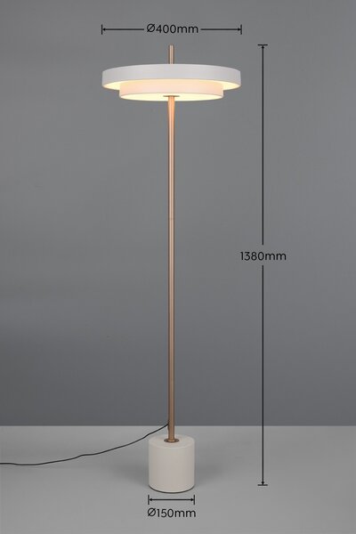 Trio T440210176 LED závesné stropné svietidlo KEATON | 21W integrovaný LED zdroj | 1x2400lm | 2300+3000+4000K | vypínač | stmievač | sivá