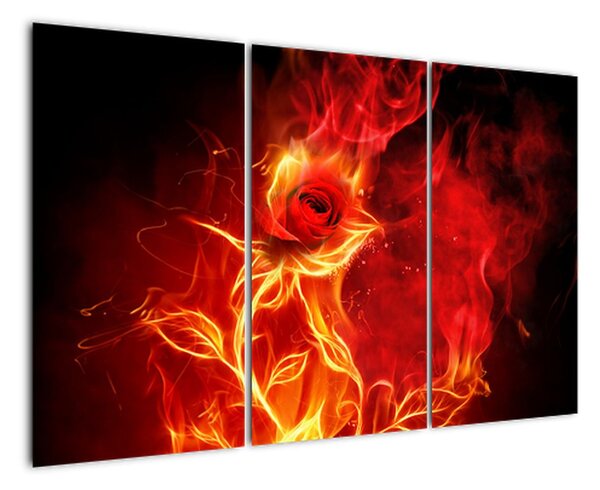 Oheň - abstraktný obraz (Obraz 120x80cm)