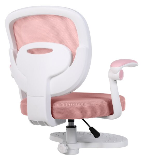 Detská otočná stolička Neoseat JUNI 008 s podnožou — látka, ružová