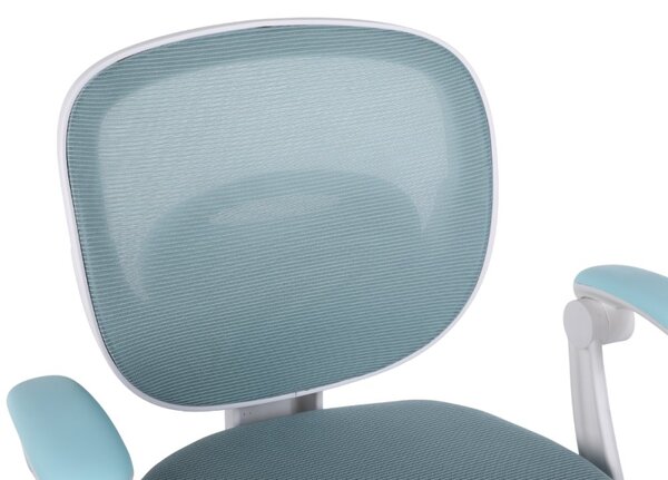 Detská otočná stolička Neoseat JUNI 008 s podnožou — látka, modrá
