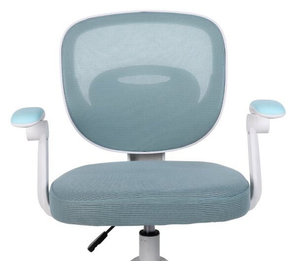Detská otočná stolička Neoseat JUNI 008 s podnožou — látka, modrá