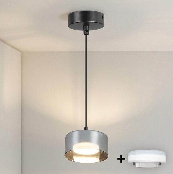Brilagi - LED Luster na lanku AURA LUX 1xGX53/30W/230V čierna/dymová