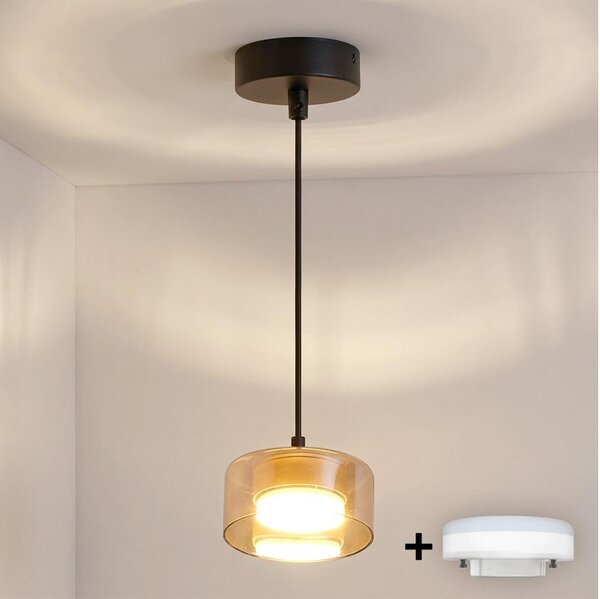 Brilagi - LED Luster na lanku AURA LUX 1xGX53/30W/230V čierna/zlatá