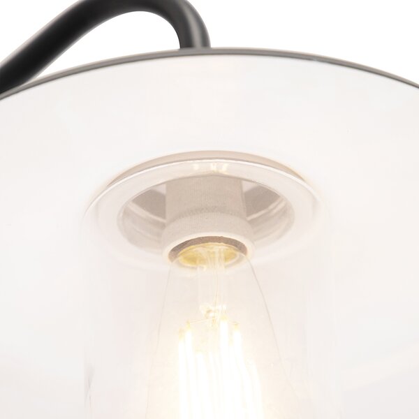 Rustikálna vonkajšia nástenná lampa tmavosivá IP44 - Kansas