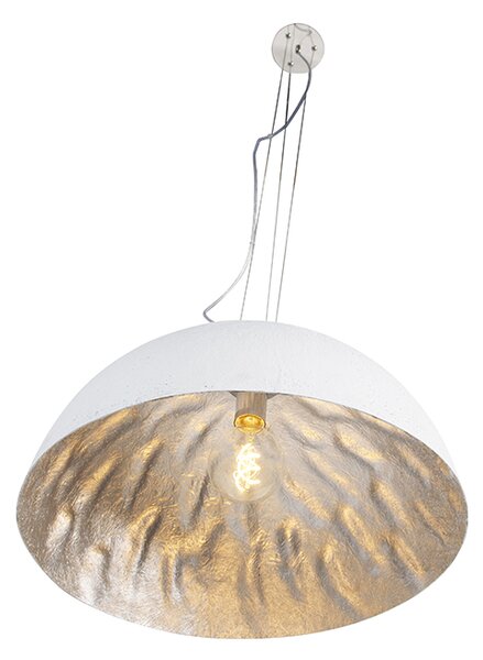 Moderné závesné svietidlo biele 50 cm - Magna