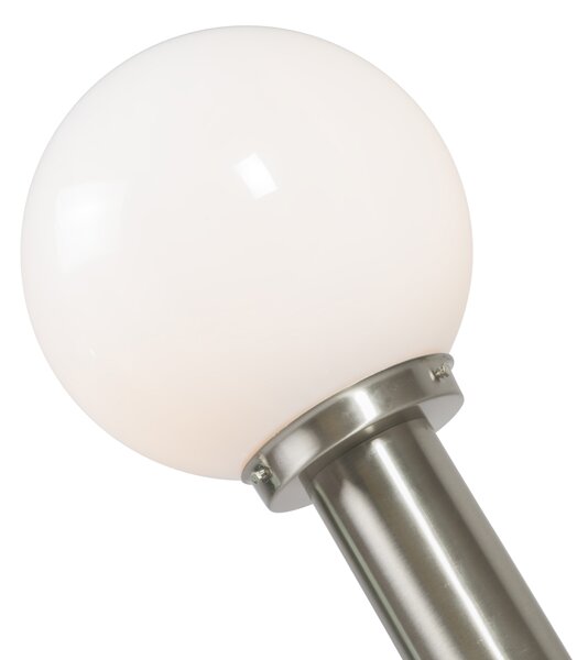 Moderné vonkajšie pouličné svietidlo oceľ nerez 50 cm - Sfera