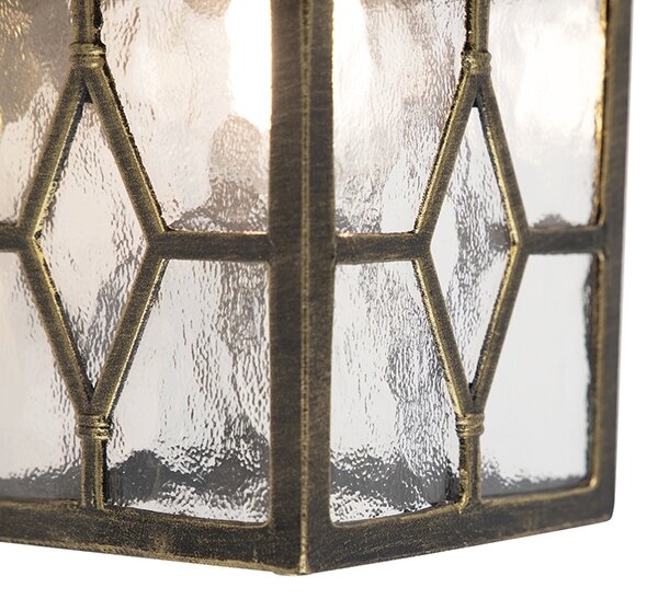 Romantická vonkajšia nástenná lampa bronzová - London