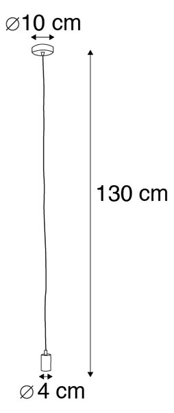 Inteligentné závesné svietidlo čierne vrátane WiFi G95 - Facil