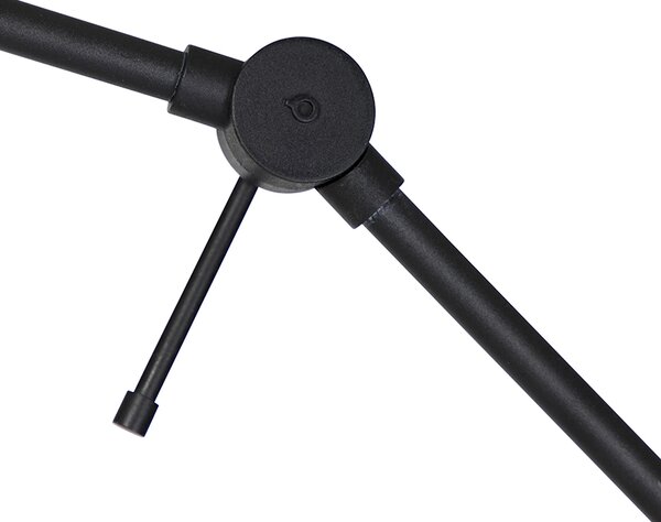 Stojaca lampa s ramenom čierna - Editor