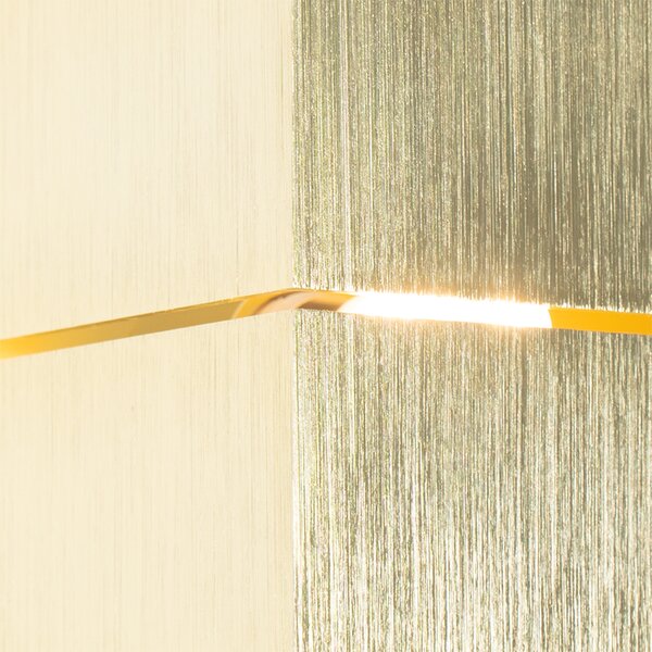 Moderná nástenná lampa zlatá 9,7 cm - Transfer Groove