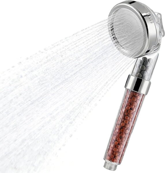 Ručná sprcha, 3 druhy prúdu, úsporná, 3-vrstvová filtrácia, proti vodnému kameňu, do kúpeľne