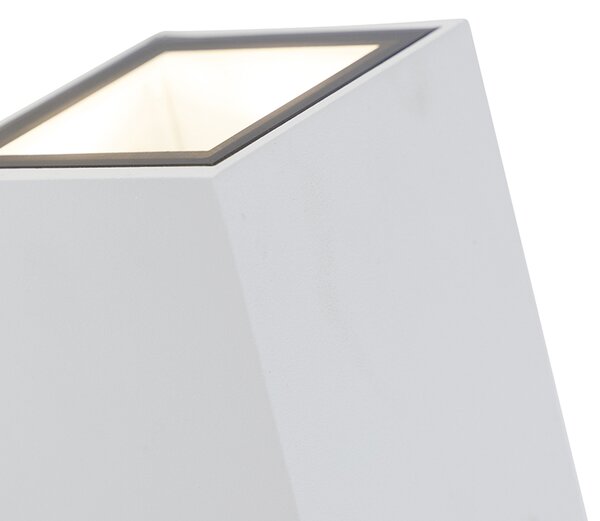 Moderná nástenná lampa biela 2-žiarovková GU10 AR70 IP54 - Baleno