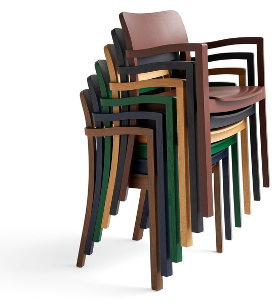 Jedálenská stolička s lakťovými opierkami Pastis, Pine Green – HAY