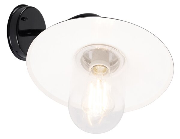 Moderná vonkajšia nástenná lampa čierna IP44 - Kansas