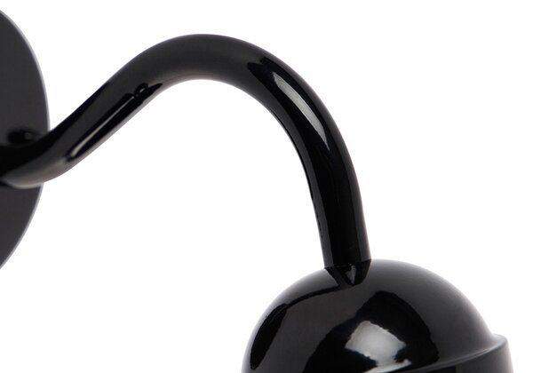 Moderná vonkajšia nástenná lampa čierna IP44 - Kansas