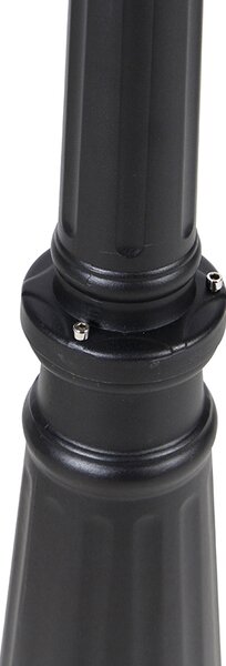 Čierna vonkajšia lampa 220 cm 2-svetlo IP44 - Havana