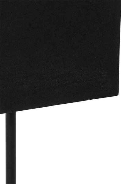Moderná stolná lampa čierna s tienidlom z látky čierna so zlatom - VT 1