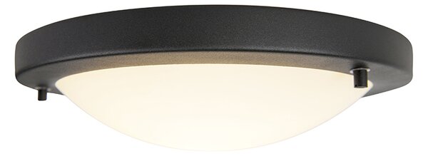 Inteligentné stropné svietidlo čierne 31 cm vrátane WiFi A60 IP44 - Yuma