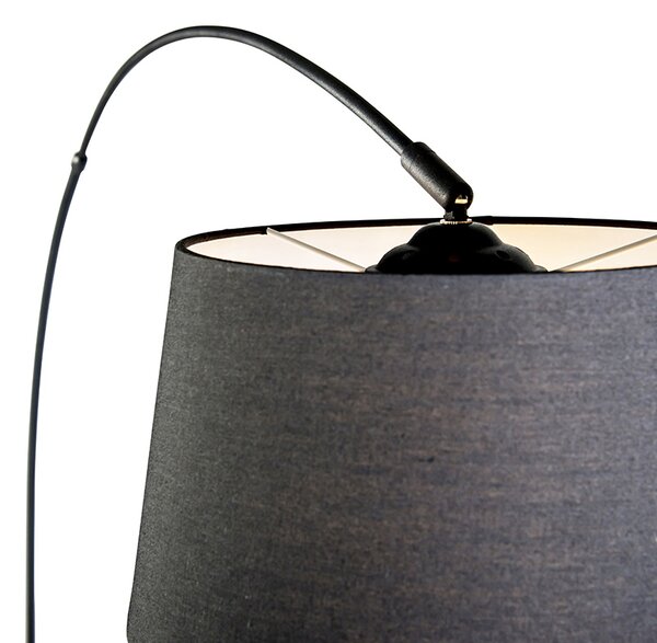 Inteligentná moderná oblúková lampa čierna vrátane Wifi A60 - Arc Basic