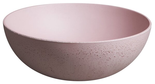 Sapho Sapho, FORMIGO betónové umývadlo na dosku, priemer 39cm, ružová mat, FG321