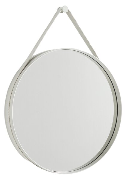 Nástenné zrkadlo Strap No 2 Ø50, Light Grey – HAY