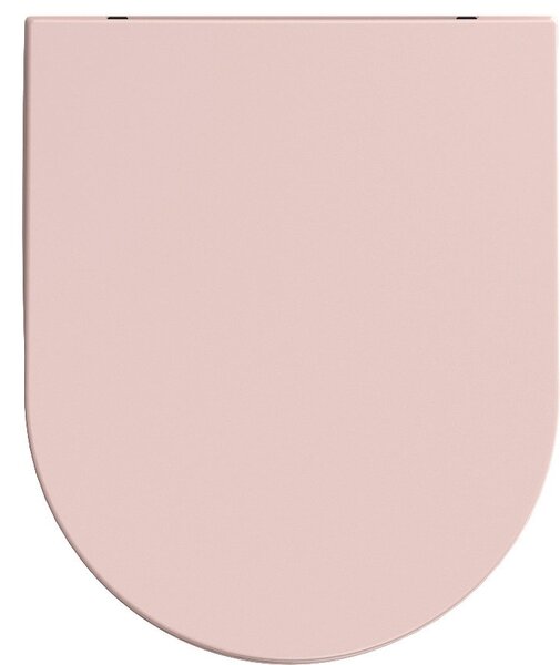Isvea Isvea, INFINITY WC sedátko SLIM, Easy Take, Soft Close, ružová Salmon, 40KF0541I-S