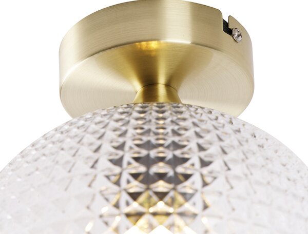 Stropné svietidlo v štýle Art Deco mosadz - Sphere