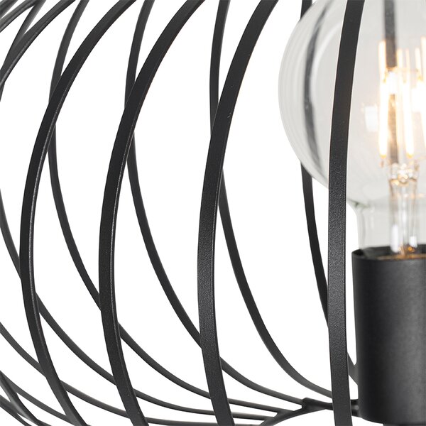 Dizajnová stojaca lampa čierna - Johanna
