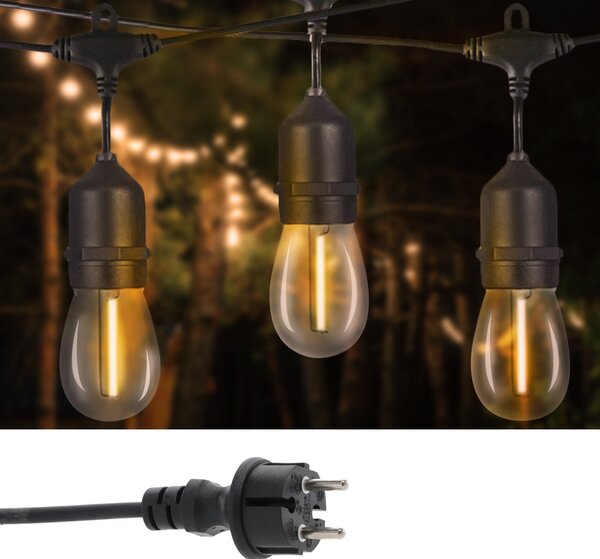 Garden Line Svetelná LED reťaz MODERN s 20 žiarovkami teplá biela