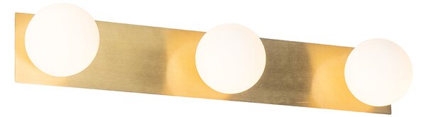 Moderná nástenná lampa zlatá 48 cm IP44 3-svetlo - Cederic