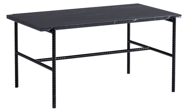 Konferenčný stolík Rebar, 80x49, Black Marble – HAY
