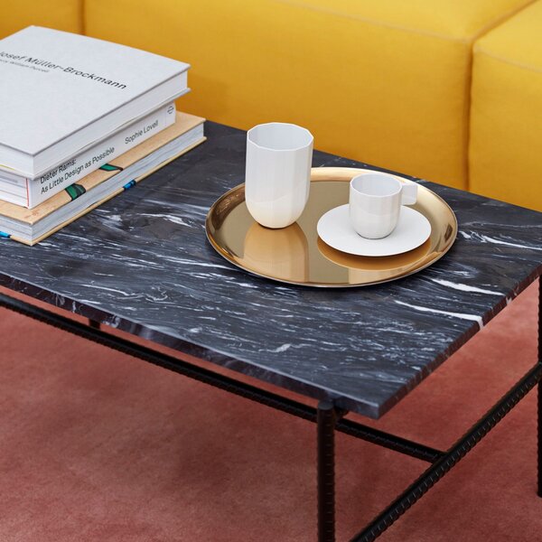 Konferenčný stolík Rebar, 80x49, Black Marble – HAY