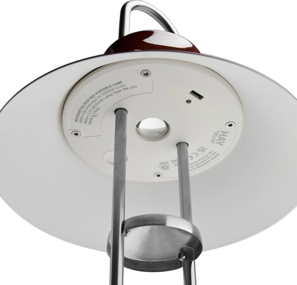 Prenosná lampa Mousqueton, Brushed Stainless Steel – HAY