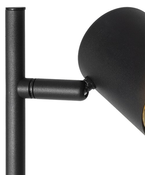 Moderná stojaca lampa čierna 3-svetlo - Jeana