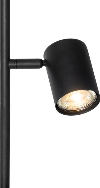 Moderná stojaca lampa čierna 3-svetlo - Jeana