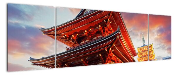 Obraz chrámu v Japonsku (Obraz 170x50cm)