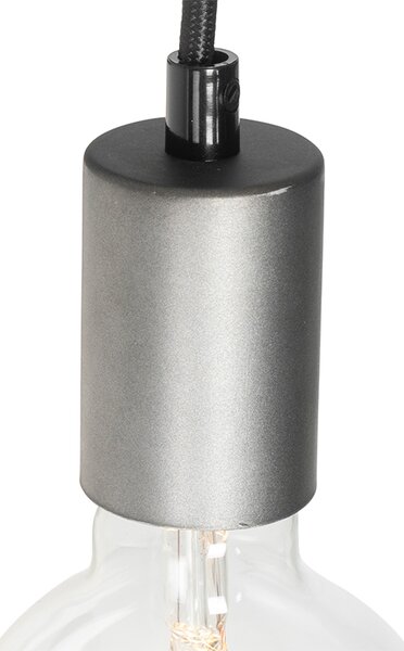 Priemyselná nástenná lampa oceľ s hnedou - Gallow