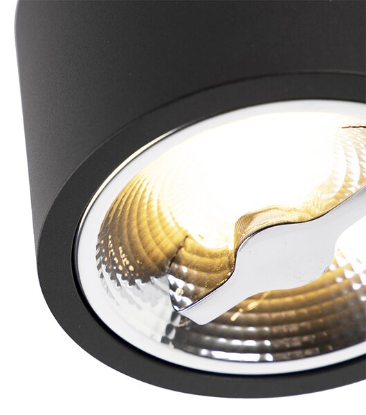 Moderné stropné bodové svetlo čierne AR111 vrátane LED - Expert